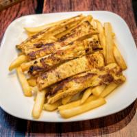 Kid's Trocitos de Pollo · Grilled chicken. Serve with french fries
