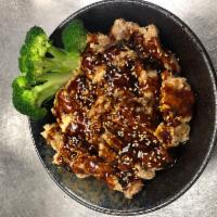 Sesame Chicken Don  · Bowl of rice, topped with batter-fried chicken, drizzled with house teriyaki sauce, sesame s...