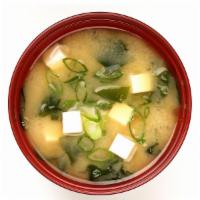 Mushroom Miso Soup · Shiitake, enoki, shimeji, seaweed, tofu and scallion with miso soup.