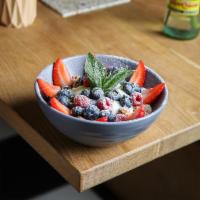 Fruit & Granola · berries, granola, yogurt, agave nectar