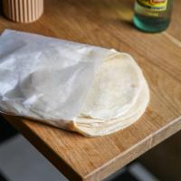 Par-Cooked Flour Tortillas · pack of 10. Just finish on a skillet at high heat!