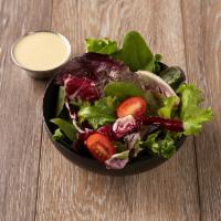 House Salad · Mixed fresh greens. House ginger dressing.
