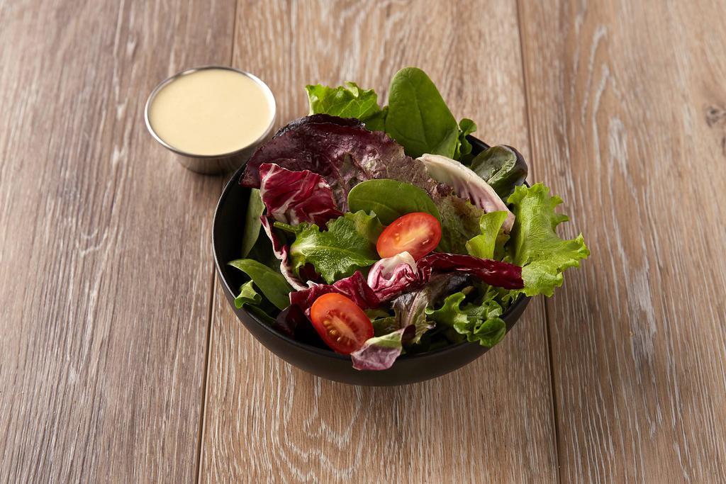 House Salad · Mixed fresh greens. House ginger dressing.