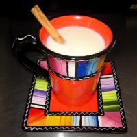 Atol de Elote · This a hot and delicious beverage made with white corn, milk, cinnamon, sugar, and corn star...