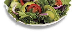 California Salad · Mixed greens, black olives, red onions, cucumber, avocado and Roma tomatoes with your choice...