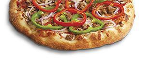 American Pizza · Organic tomato sauce, mozzarella, all-natural pepperoni, fennel sausage, tomatoes, roasted m...