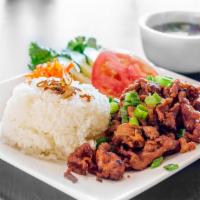 R1. Grilled Pork Plate · Cơm Thịt Nướng
(Rice with grilled pork.)
