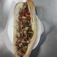 Grilled Chicken Stir Fry Hot Sub · Grilled chicken sauteed onions, mushrooms and peppers.