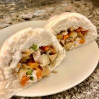 A1. Steamed Bun (Bánh Bao) · Tofu, mix veggies, taro, beans, and vegan ham...