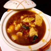 3 Glass Chicken · White meat chicken stewed with basil, garlic and ginger in 3 glasses of Chinese seasoning sa...