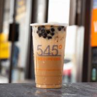 17.  Black Milk Tea/ Trà Sữa · fresh brew black tea, dark brown sugar, boba, non-dairy