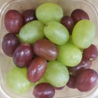 Grapes · Mix of green and purple grapes.