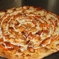 White Buffalo Chicken Pizza · Buffalo crispy chicken, blue cheese dressing & mozzarella cheese. One of our most popular si...