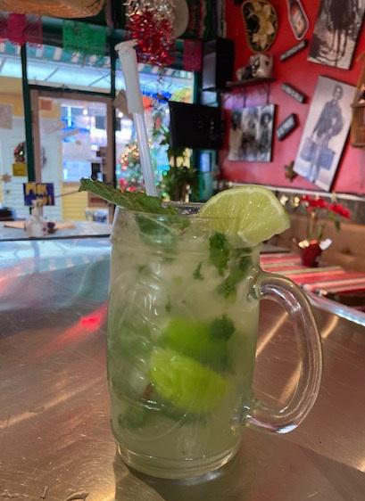 Mojito · Rum, Fresh Lime Juice, Mint, Triple Sec, Simple Syrup, Club Soda. Must be 21 to purchase.