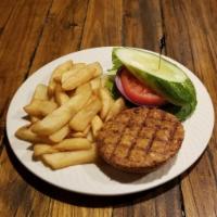 Veggie Burger · Served with French fries, tater tots, onion rings or house salad.