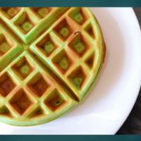 Coconut Pandan Waffle · Vietnamese green waffle