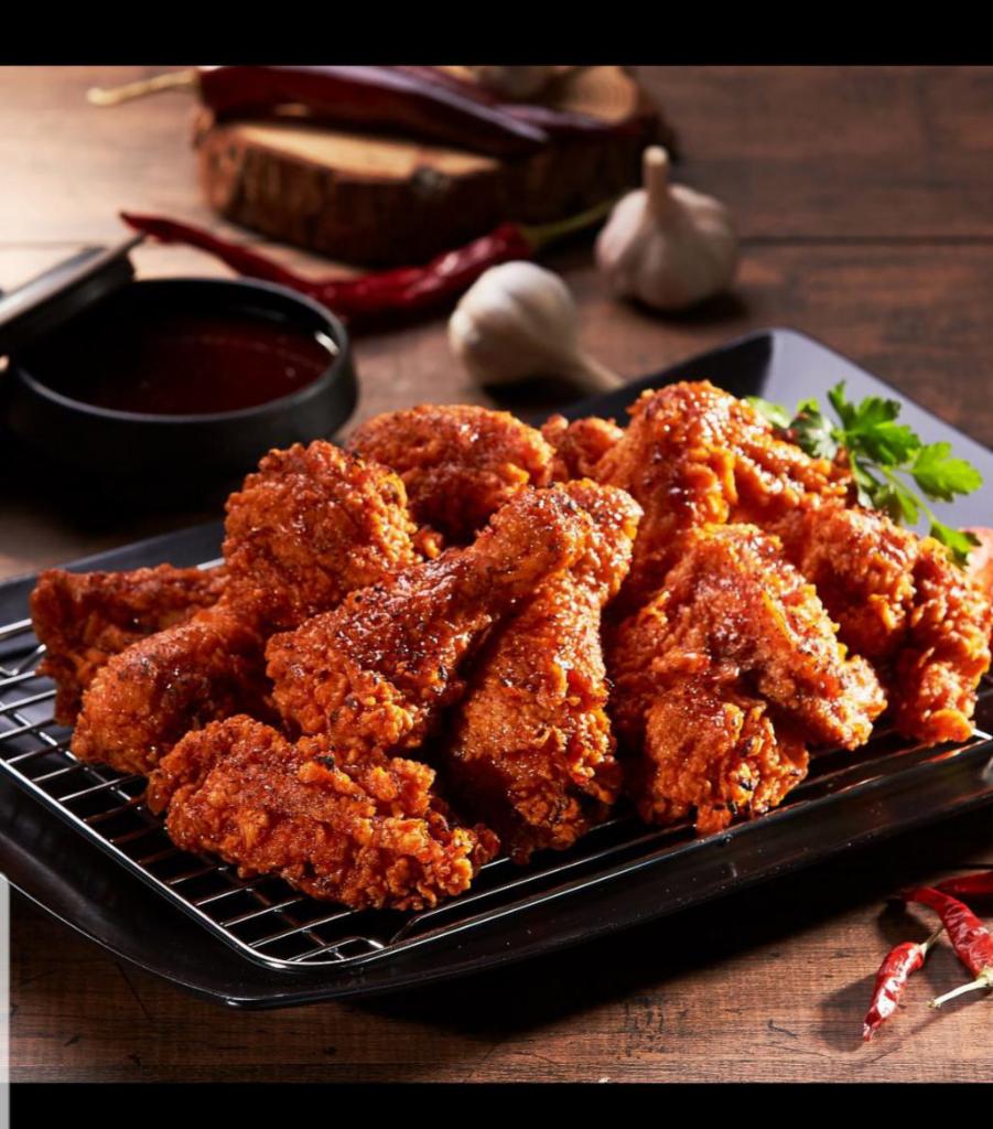 4. Red Hot Pepper Chicken · Crispy and tender chicken tossed in our addictive gochujang sauce. Spicy.