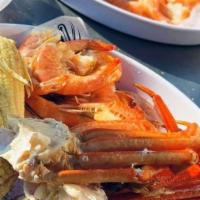 Snow Crab & Shrimp · 1 lb. snow crab legs, half pound shrimp, Phillips Chesapeake chicken sausage, corn on the co...