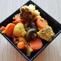 Side - Tandoori roasted vegetables · Cauliflower, onion, bell peppers, carrots & mushrooms slow roasted in our Tandoors