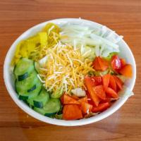 Garden Salad · Green salad with mixed vegetables. 