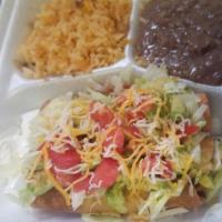3-Chicken Flautas Plate  · Rice, Beans, Sour Cream, Guacamole, Lettuce, and Tomatoes