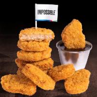 10 PIECE IMPOSSIBLE CHICKEN NUGGETS · 10 Crispy fried Impossible chicken nuggets; served with choice of dipping sauce