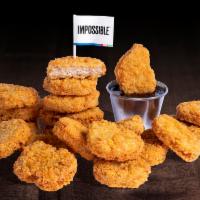 20 PIECE IMPOSSIBLE CHICKEN NUGGETS · 20 Crispy fried Impossible chicken nuggets; served with choice of dipping sauce