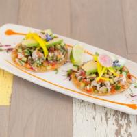 Make it a Trio · 1 of each - ceviche traditional, spicy tuna, & red Argentine shrimp 