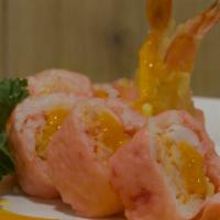 74b. Lady Gaga Roll · Inside: shrimp tempura, mango and lobster salad wrapped with soy paper.