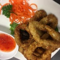 A12. Fried Calamari · Crispy fried calamari served with sweet chili sauce.