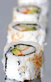 California Roll · Imitation crab meat, cucumber and avocado.