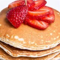 South Beach Pancakes · Vanilla whey protein pancakes, cottage cheese, oatmeal, egg whites, banana, and cinnamon ble...