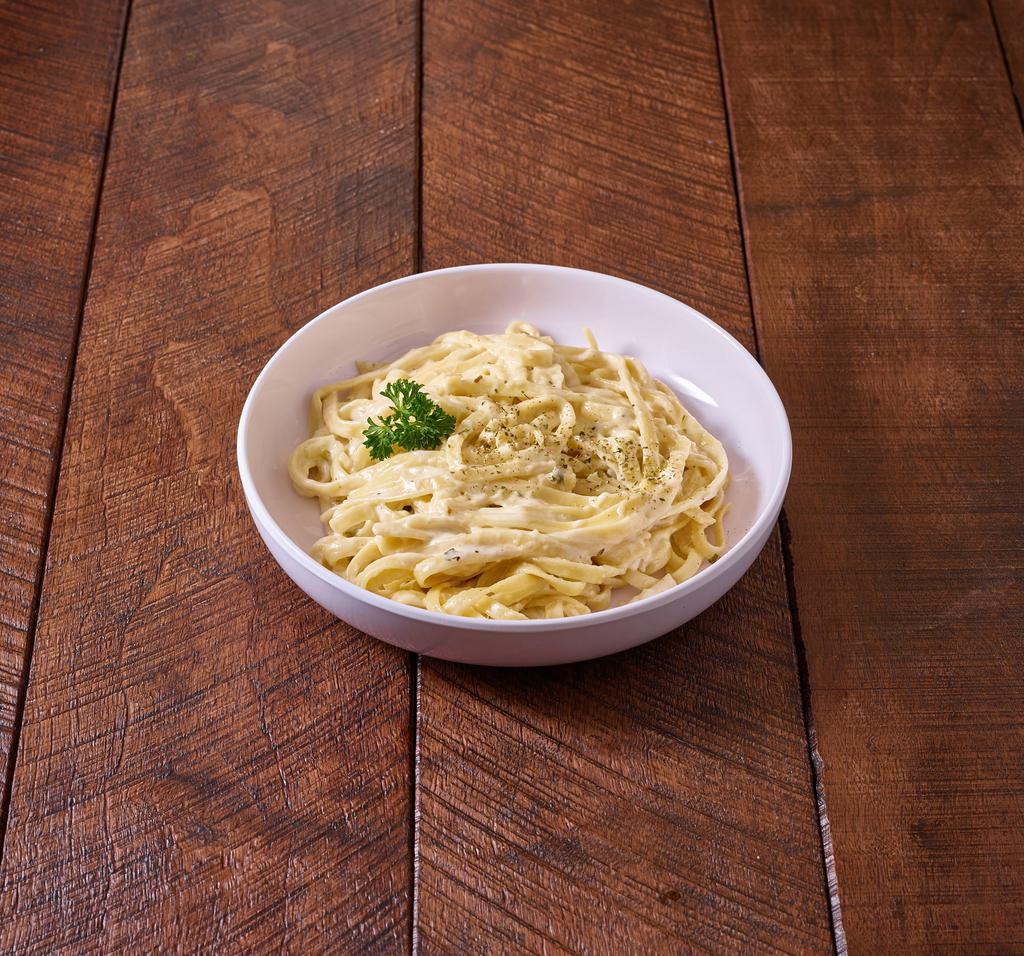Pasta with Homemade Alfredo Sauce · A rich, cream-based butter and cheese sauce.