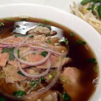 Pho Beef Noodle Soup · sliced beef, rice noodles, oxtail broth