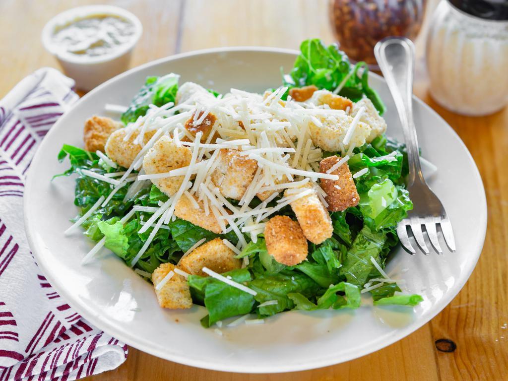 Large Caesar Salad · Fresh romaine, croutons, shredded Parmesan cheese. Our famous Caesar dressing is the most popular.