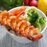Shrimp Teriyaki · come with miso soup, salad and rice.