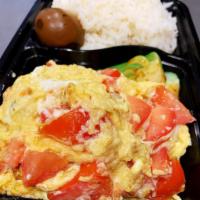 F4. Scrambled Egg with Tomato On Rice · 