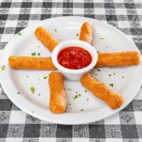 Cheese Sticks · Our Delicious Cheese Sticks paired perfectly with our Marinara Dipping Sauce . 6 per order.