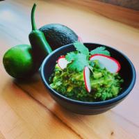 Guacamole (GF/V) · Jalapeno, onion, lime and radish. Served with chips.