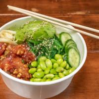 Regular (3 Proteins) - Create Your Own Bowl · craving poke? let your taste buds do the picking for you. pick from fresh marinated Hawaiian...