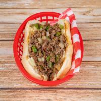 15. Philly Cheeseseak Sandwich · Steak, cheese, and caramelized onion sandwich. 