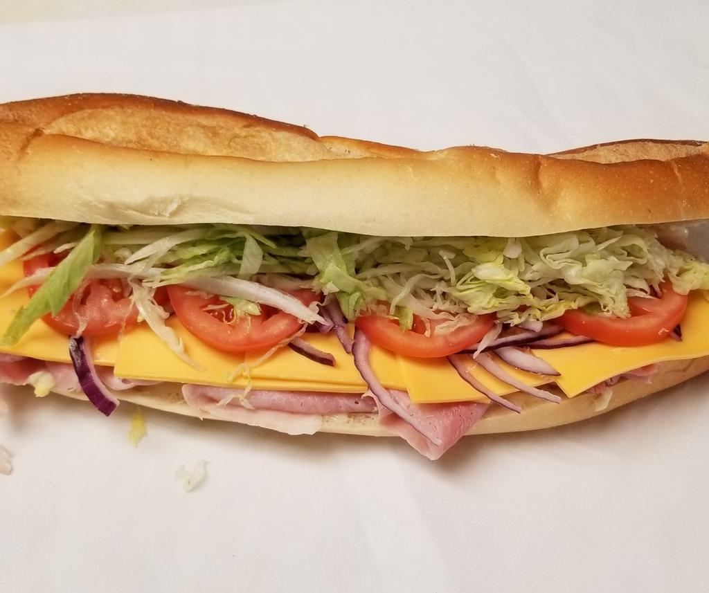 Ham and Cheese Hero · Lettuce, tomatoes and mayo.