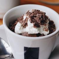 Chocolate Budino · chocolate budino, whipped cream, cocoa nib
