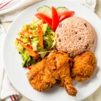 Fried Chicken  · Served with your choice of white rice, rice & peas, vegetables or ground provisions.