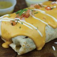 Gringo Burrito · Your choice of meat wrapped in a flour tortilla with black beans, rice, and pico de gallo, t...
