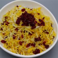 Barberry Rice · Barberries sautéed with butter and sugar to give it a unique sweet and sour taste when mixed...