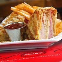 Monte Cristo Sandwich · Turkey, ham, Swiss and American cheese on whole wheat bread, deep fried until golden brown, ...