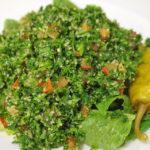 Tabouli Salad · Fresh chopped parsley, cracked wheat, diced tomatoes, chopped onions, chopped mint, finished...