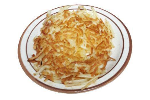 Our Famous Golden Hashbrowns · 