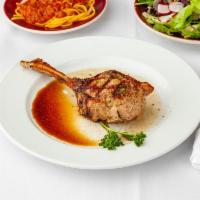 *Extra Thick Broiled Veal Chop · 